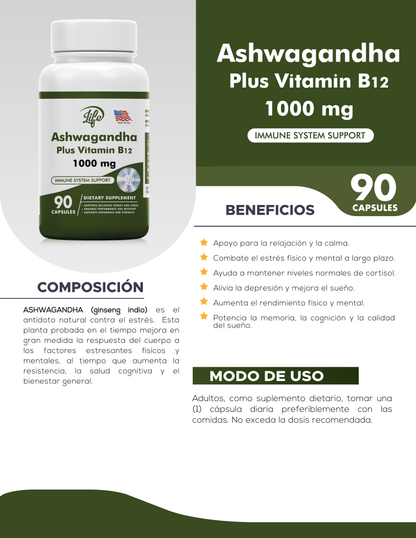 Ashwagandha Premium – Menos Estrés, Mayor  Vitalidad y Más Balance 🌿