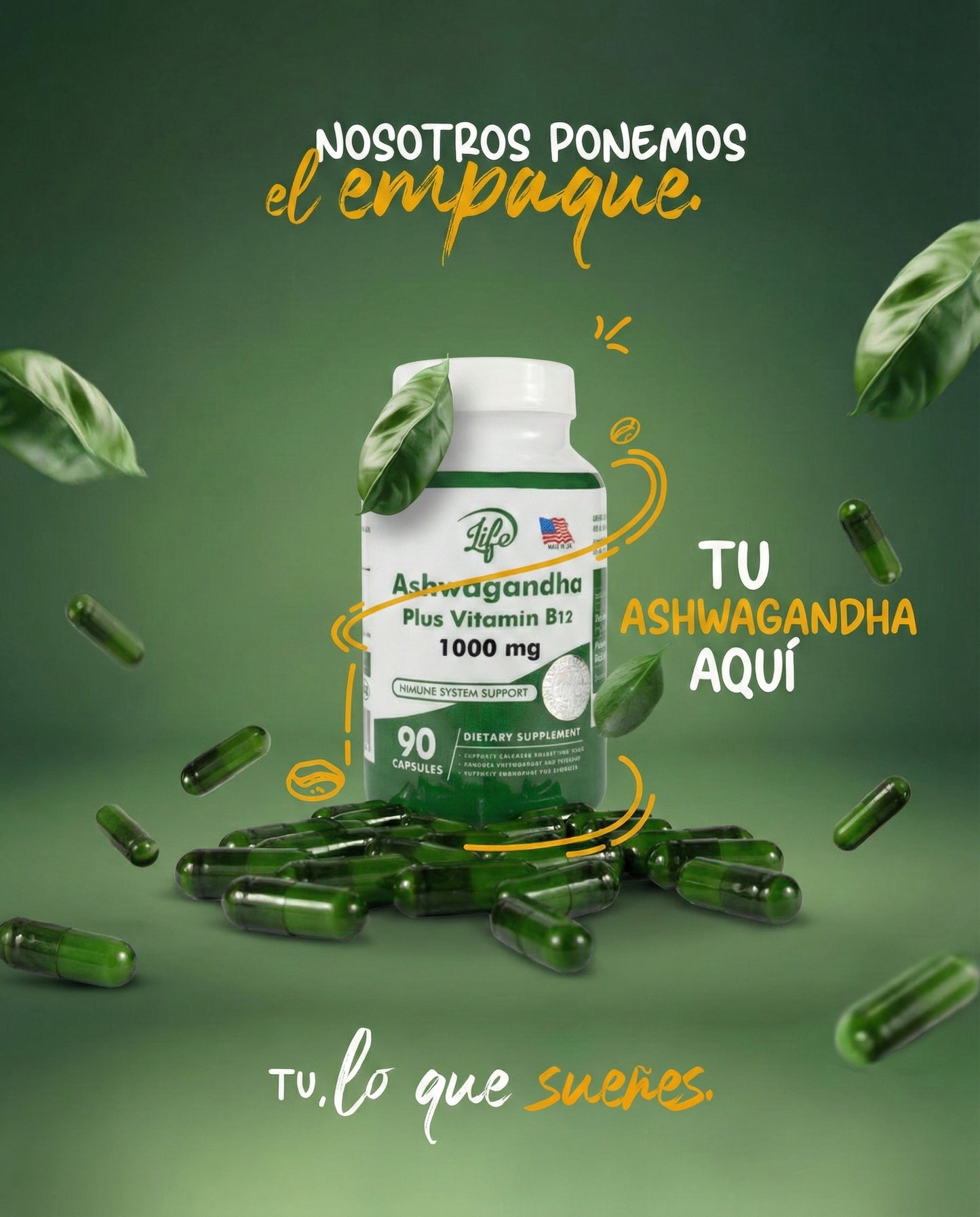 Ashwagandha Premium – Menos Estrés, Mayor  Vitalidad y Más Balance 🌿